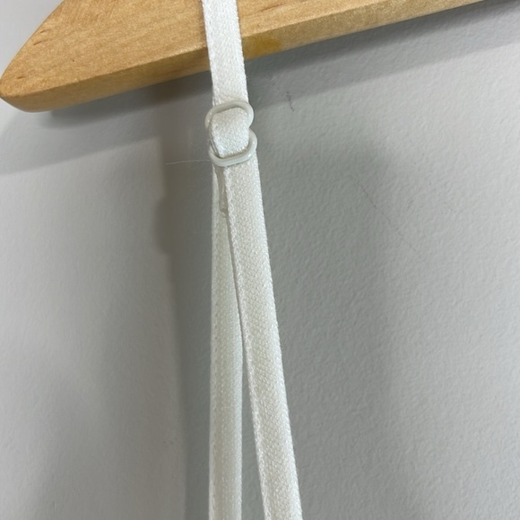 Dynamite NWT Cutout Flare Mini Dress Ivory Smocked Slub Sweetheart Neckline M - Picture 8 of 12